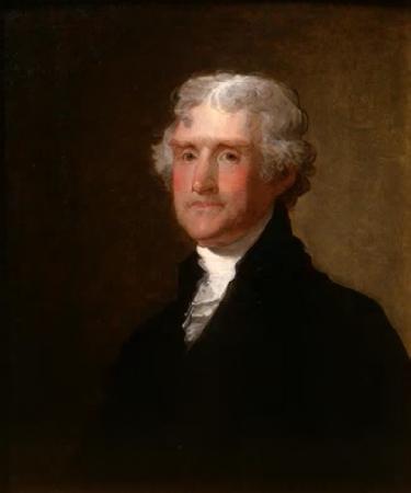 Gilbert Charles Stuart Thomas Jefferson France oil painting art